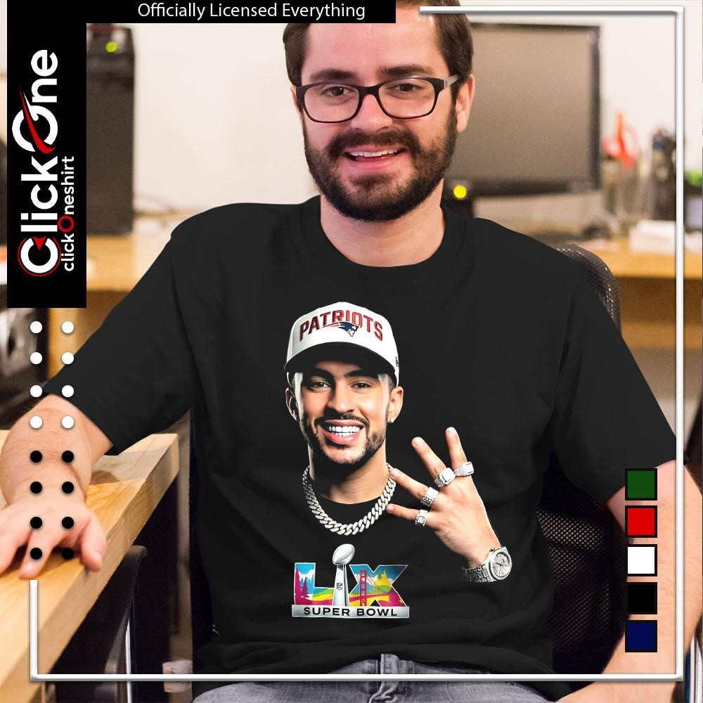 Bad Bunny grillz X New England Patriots Super Bowl 2026 shirt, hoodie ...