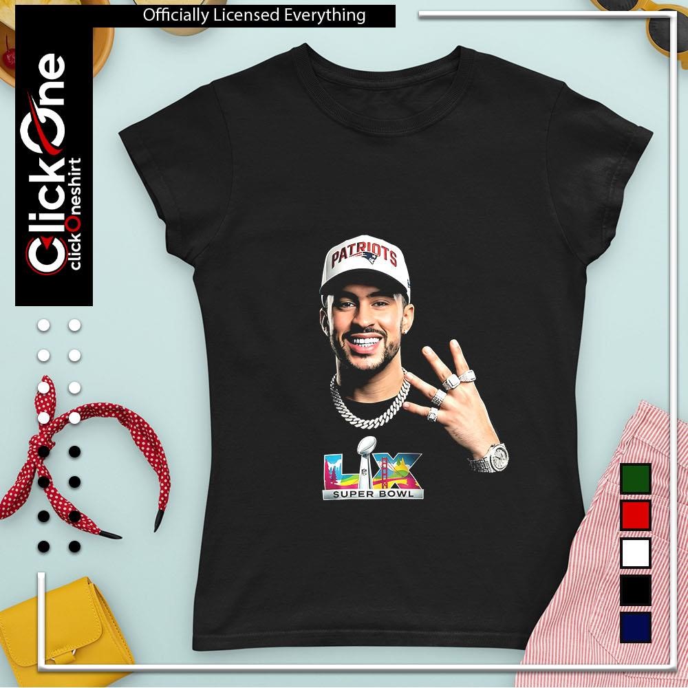 Bad Bunny grillz X New England Patriots Super Bowl 2026 shirt, hoodie ...